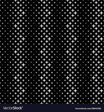 Monochrome star pattern background design vector image
