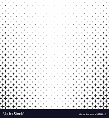 Monochrome star pattern - background graphic from vector image
