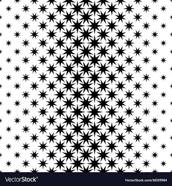 Monochrome star pattern - background graphic vector image