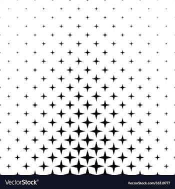 Monochrome star pattern - background vector image