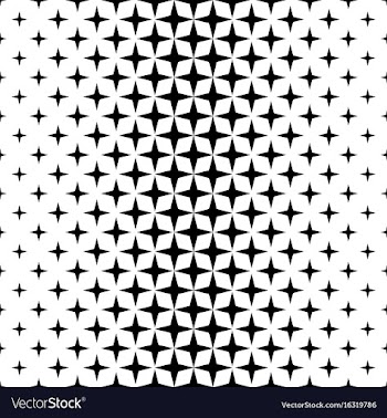 Monochrome star pattern - background vector image