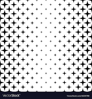 Monochrome star pattern - background vector image