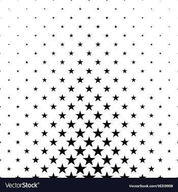 Monochrome star pattern - background vector image