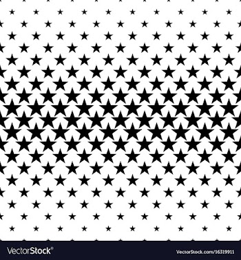 Monochrome star pattern - background vector image
