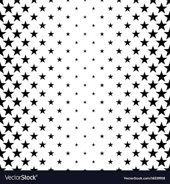 Monochrome star pattern - background vector image