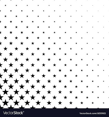 Monochrome star pattern - background vector image
