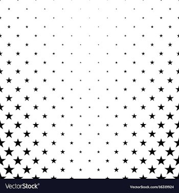 Monochrome star pattern - background vector image