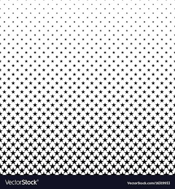 Monochrome star pattern - background vector image