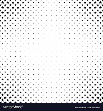 Monochrome star pattern - background vector image