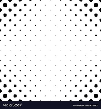 Monochrome star pattern - background vector image