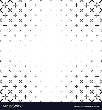 Monochrome star pattern - geometric abstract vector image