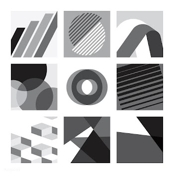 Monochrome Swiss graphic illustration set | Free stock vector - 554499