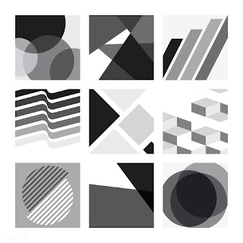 Monochrome Swiss graphic illustration set | Free stock vector - 554535