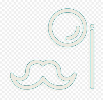 monocle icon mustache icon streamline icon