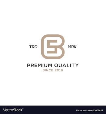 Monogram bs sb logo design inspiration vector image