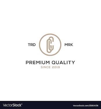 Monogram cg gc logo design inspiration vector image