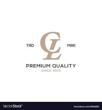 Monogram cl lc logo design inspiration vector image