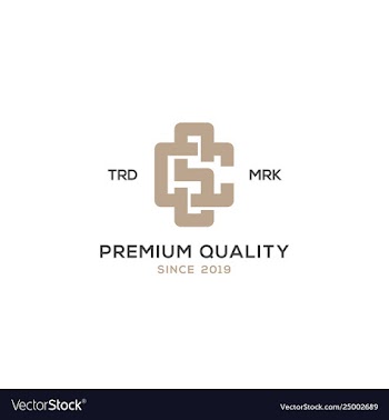 Monogram cs sc logo design inspiration vector image