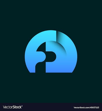 monogram f2 letter logo