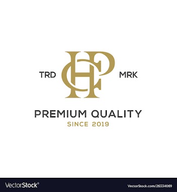 Monogram hcp logo design inspiration vector image