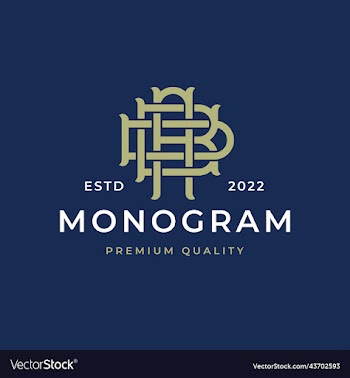 monogram initial letter abd bda dab logo design