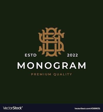 monogram initial letter bsh bhs shb logo design