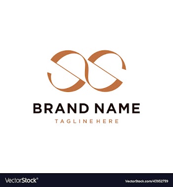monogram initial letter ss logo design