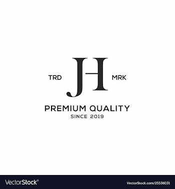 Monogram jh logo design inspiration vector image