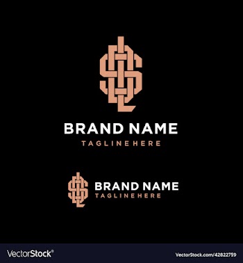 monogram letter dls logo design