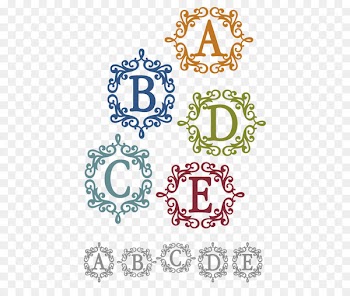 Monogram Letter Visual arts - easter frame 