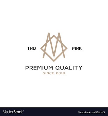 Monogram m logo design inspiration vector image