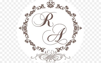 Monogram Marriage Engagement Convite Logo - graphic elements 