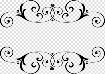 Monogram Marriage Name, arabesco, black floral frame illustration transparent background PNG clipart