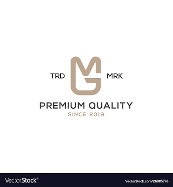 Monogram mg logo design inspiration vector image