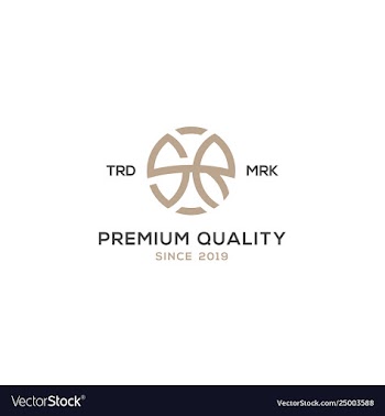 Monogram rs sr logo design inspiration vector image