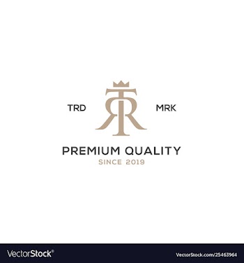 Monogram tr rt logo design inspiration vector image
