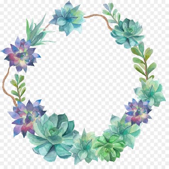 Monogram Wedding invitation Letter Idea Initial - Watercolor flowers 