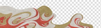 Mononoke, brown white red abstract art transparent background PNG clipart
