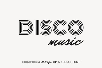 Monoton & Mr Dafoe open | Free Font Add-on - rawpixel