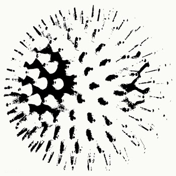 Monotone coronavirus cell under microscope design element on a white b.. | Free  vector - 2319133