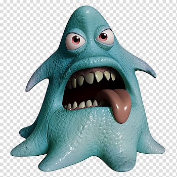 Monster Cartoon , 3D Monster transparent background PNG clipart