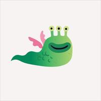 monster cartoon design 3d vector Free Vector