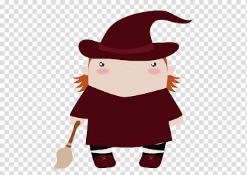 Monster Cartoon , witch transparent background PNG clipart