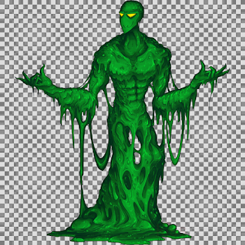 Monster, Drawing, Green, transparent png image & clipart free download