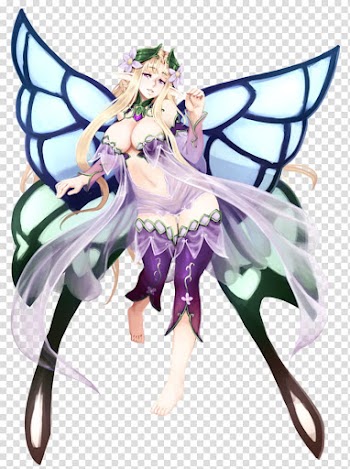 Monster Girl Encyclopedia Fairy Queen Titania Anime, Fairy transparent background PNG clipart