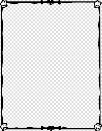 Monster High, rectangular black frame illlustration transparent background PNG clipart