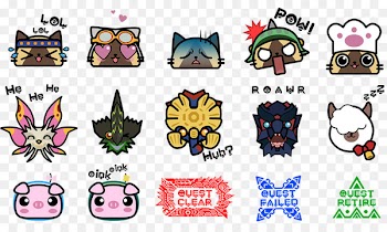 Monster Hunter: World Monster Hunter Diary: Poka Poka Airou Village Sticker Felyne Capcom - Monster Hunter 
