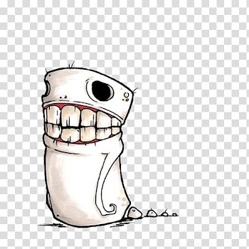 Monster Illustration, White cute monster transparent background PNG clipart