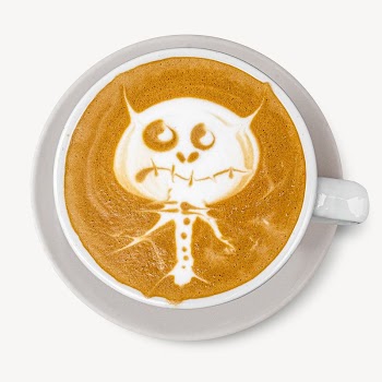 Monster latte art coffee,  | Free Photo - rawpixel