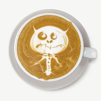 Monster latte art coffee  | Free PSD - rawpixel
